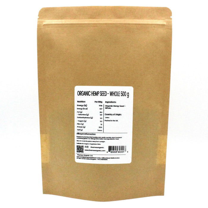Organic Hemp Seed - Whole