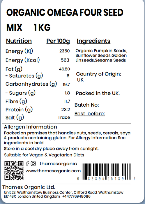 Organic Omega Four Seed Mix