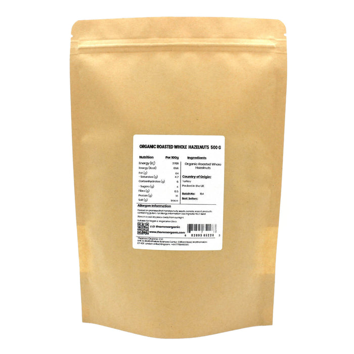 Organic Roasted Whole Hazelnuts