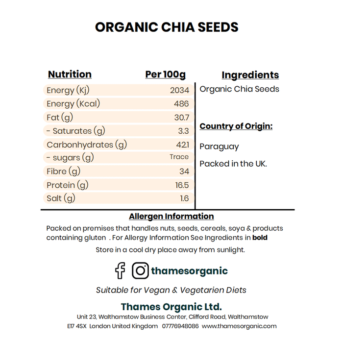 Organic Chia Seeds
