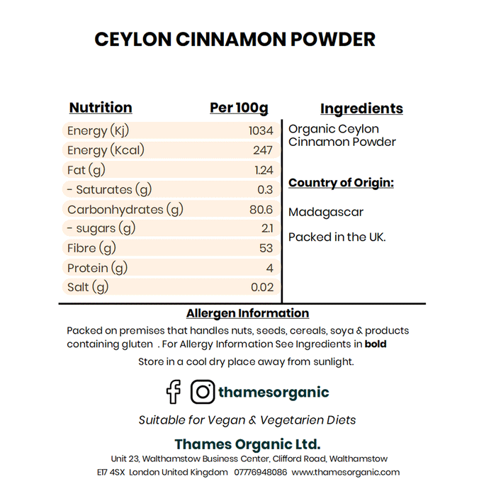 Organic Cinnamon Powder