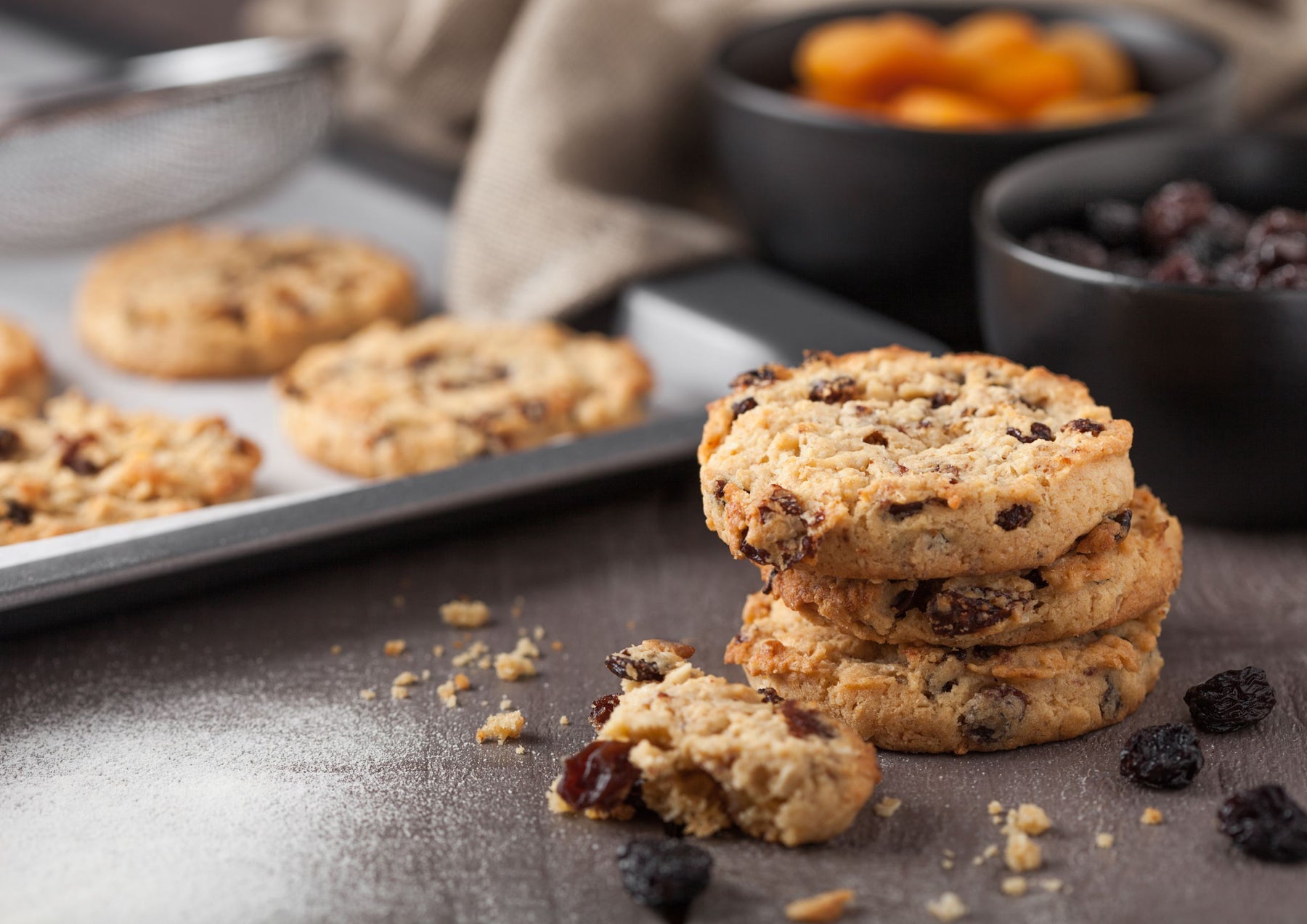 Oatmeal Cookies with Organic Sun Dried Apricots