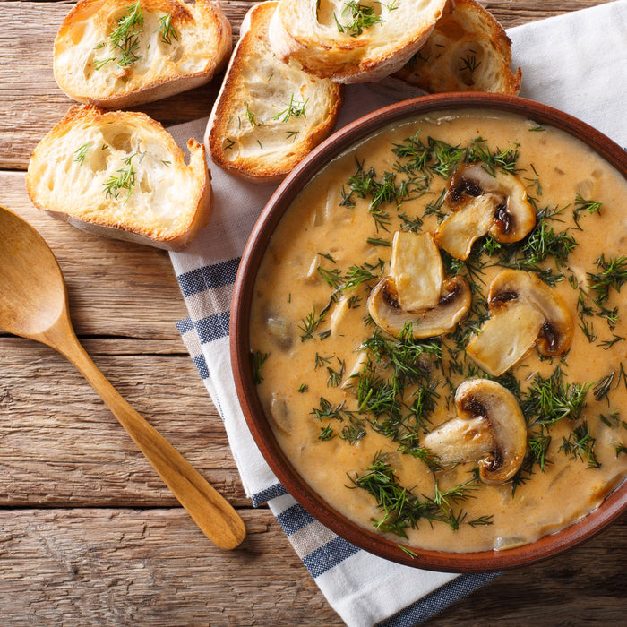 Organic Soya Bean and Mushroom Soup: A Delicious and Healthy Comfort Food