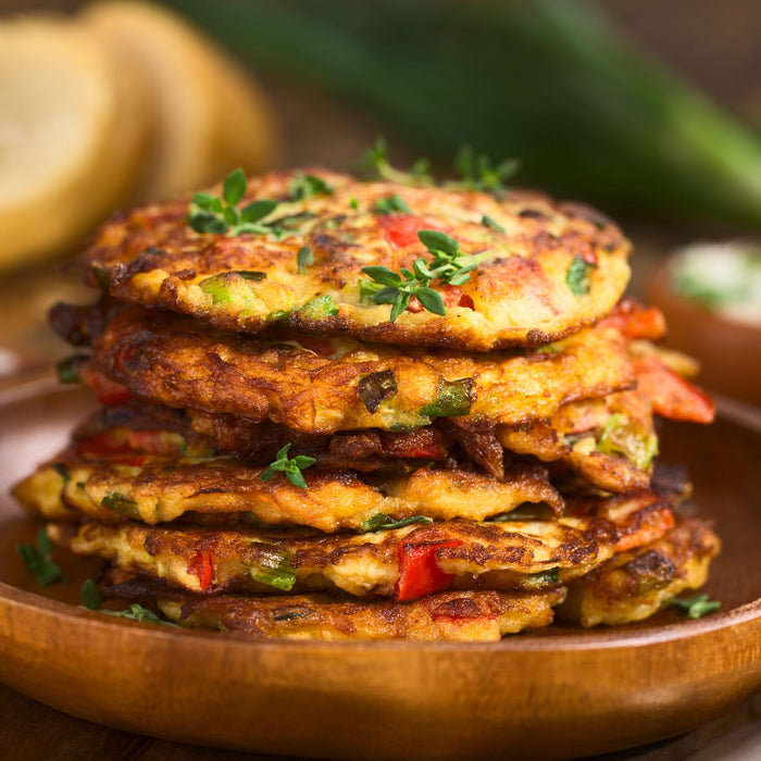 Organic Soya Bean and Vegetable Fritters: A Delicious and Healthy Snack