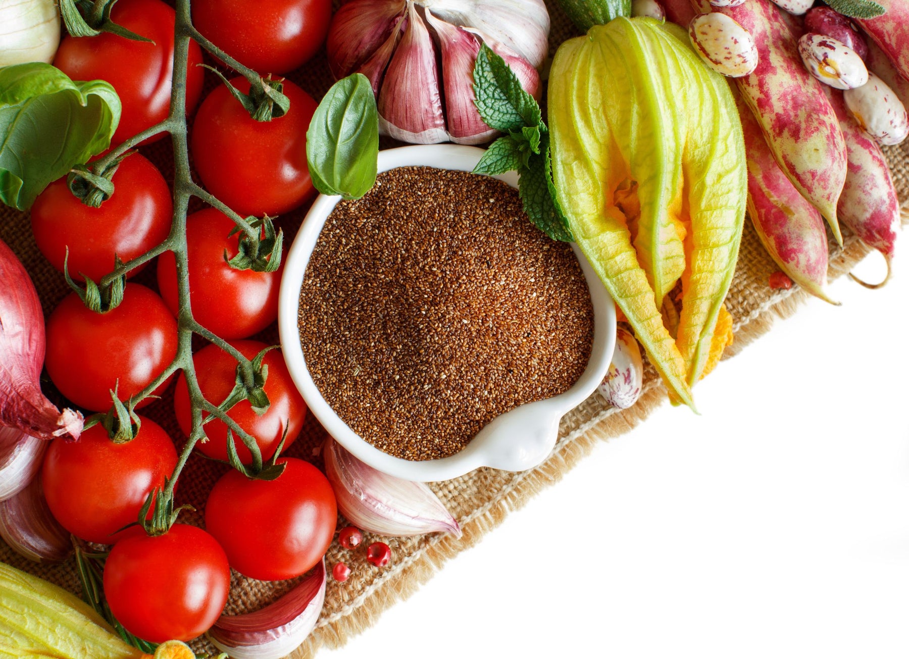 Teff Bowl with Roasted Vegetables