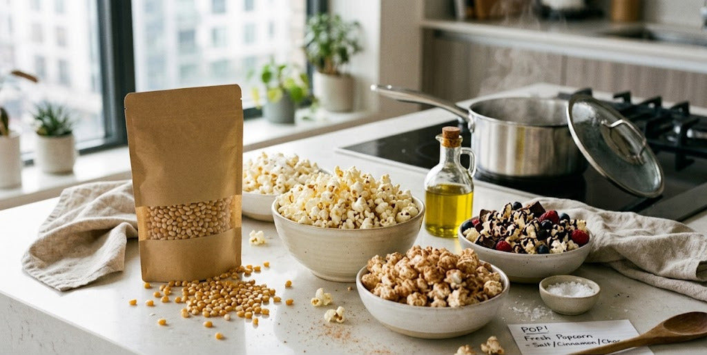 Organic Popping Corn Recipes: From Salted Snacks to Sweet Treats