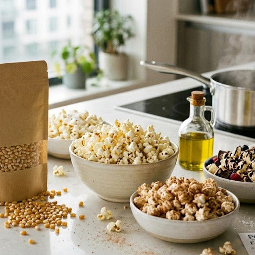 Organic Popping Corn Recipes: From Salted Snacks to Sweet Treats