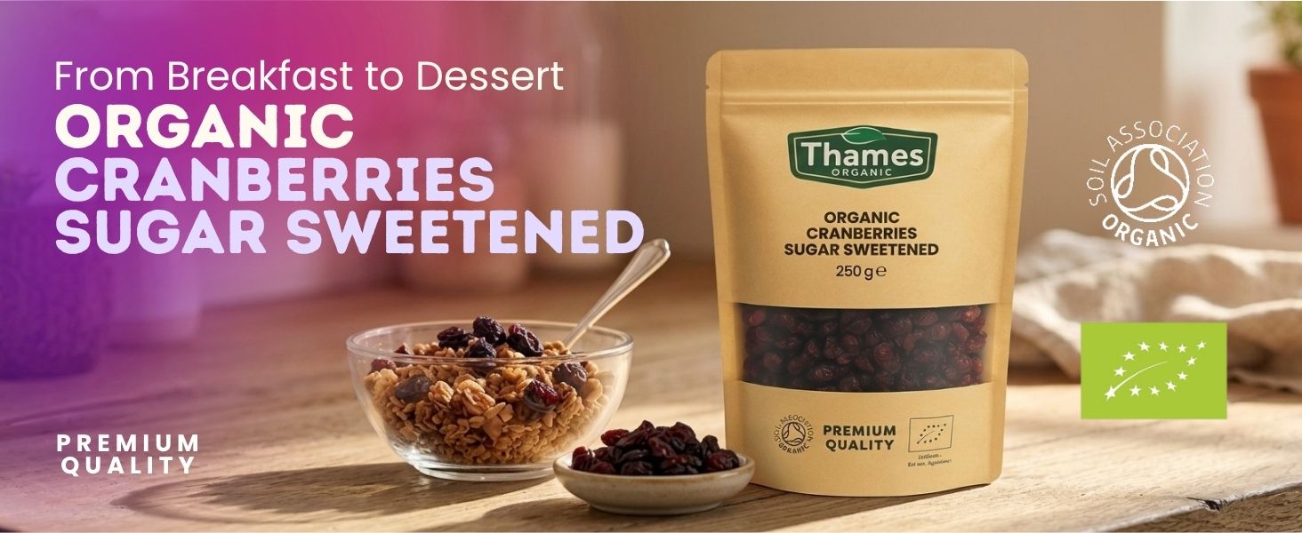 Organic Cranberries Sugar Sweetened