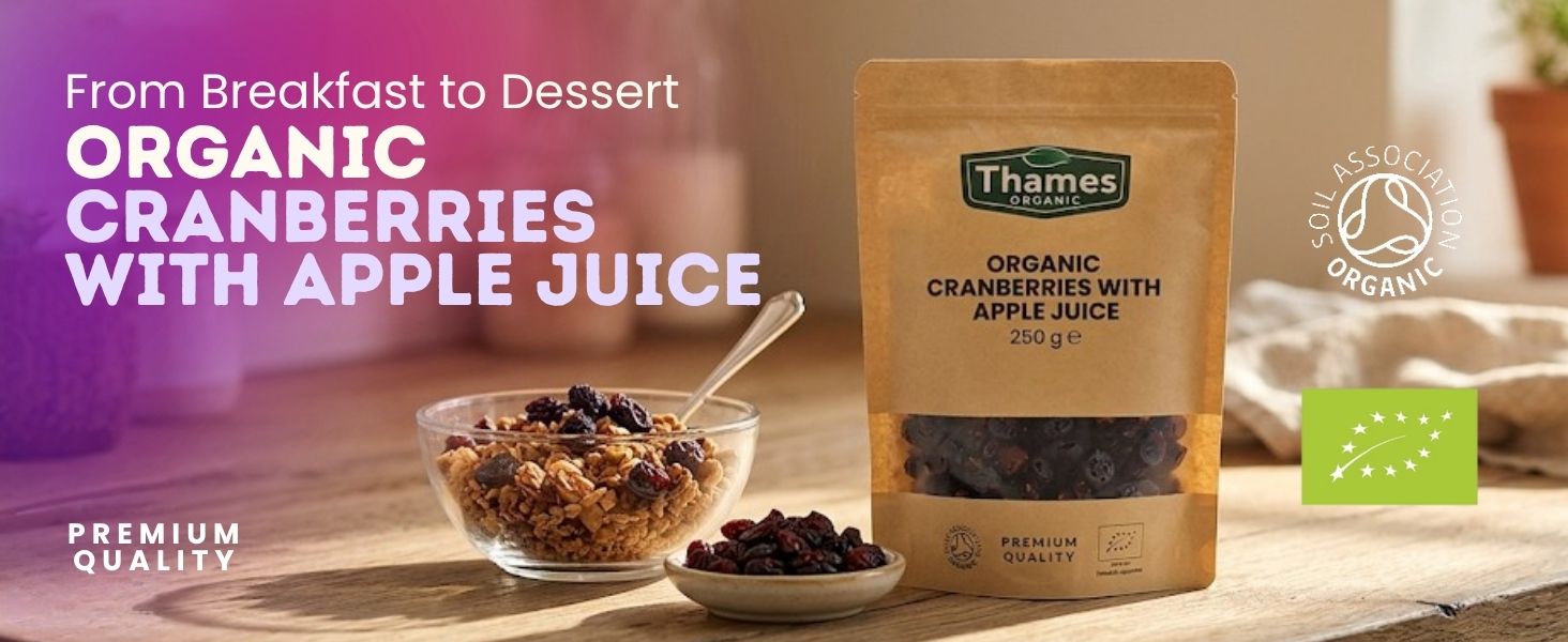 Organic Cranberries with Apple Juice