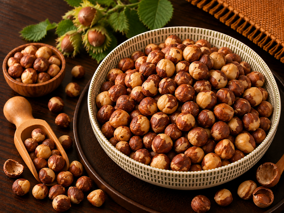 Organic Roasted Whole Hazelnuts