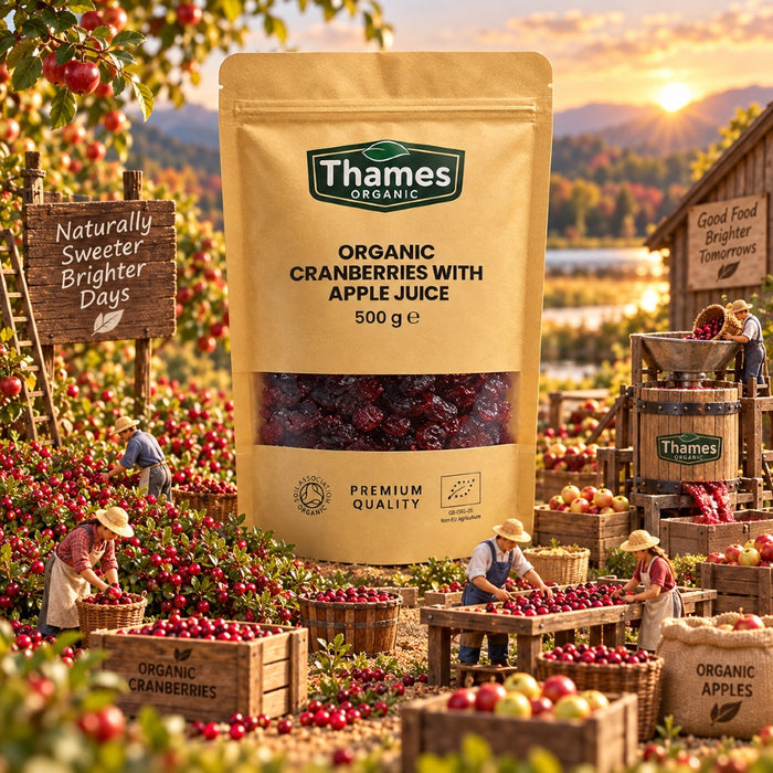 Organic Cranberries with Apple Juice