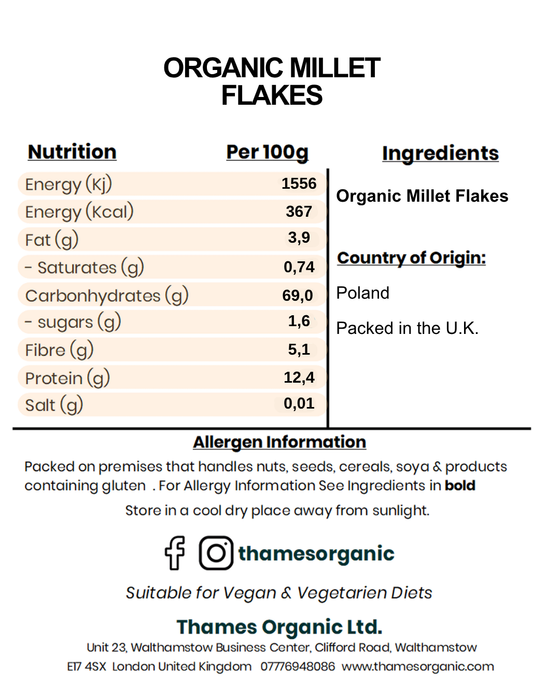Organic Millet Flakes
