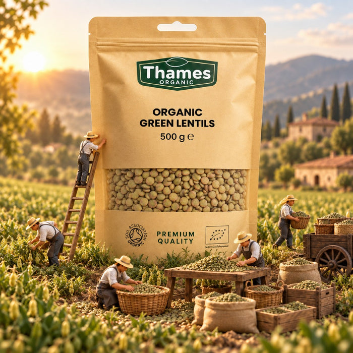 Organic Green Lentils