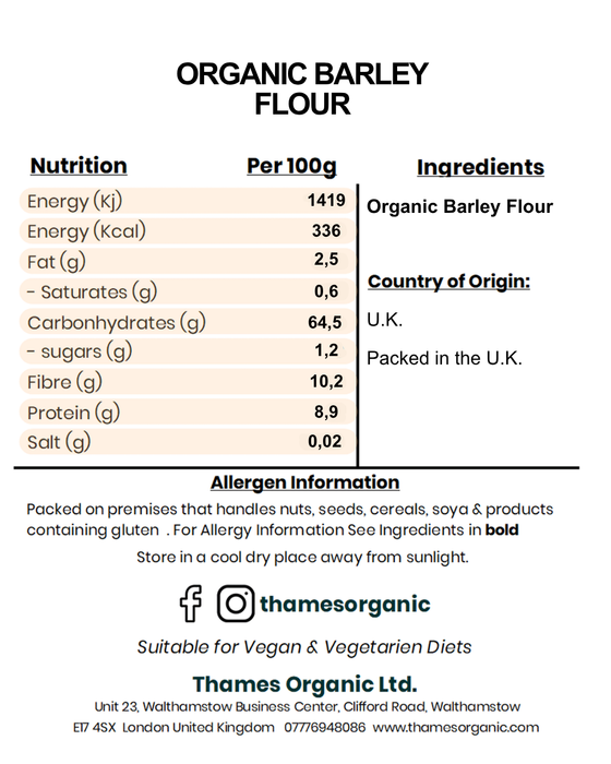 Organic Barley Flour