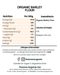Organic Barley Flour