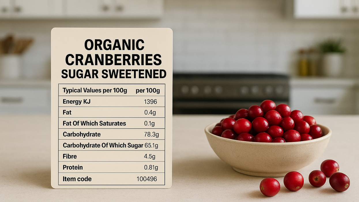 Organic Cranberries Sugar Sweetened