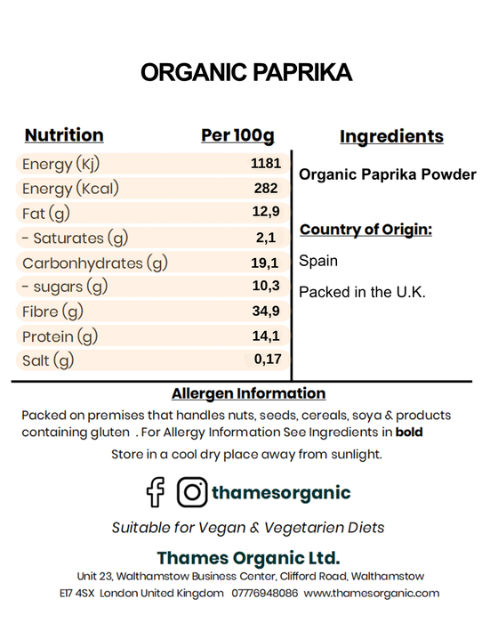 Organic Paprika