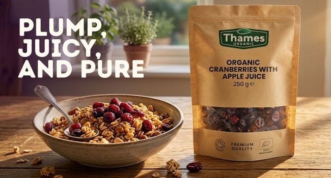 Organic Cranberries with Apple Juice