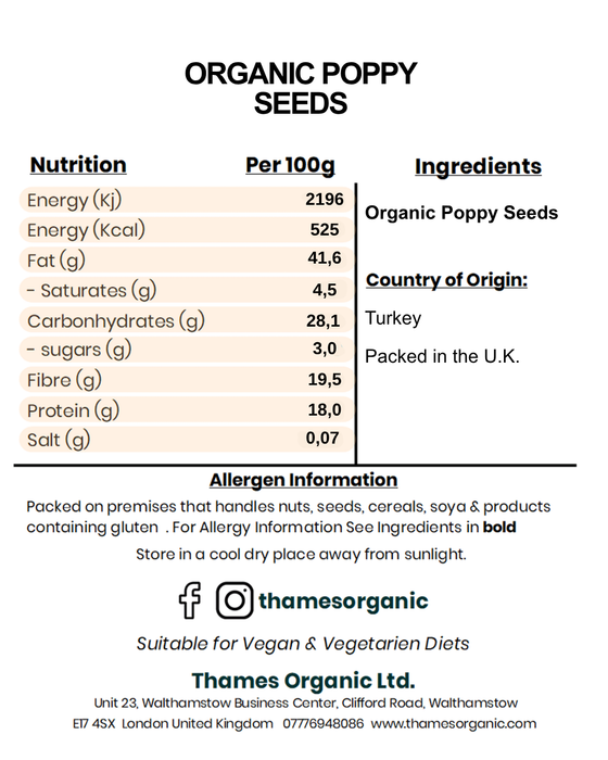 Organic Poppy Seeds