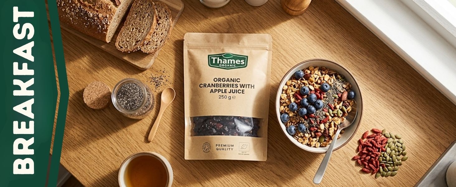 Organic Cranberries with Apple Juice