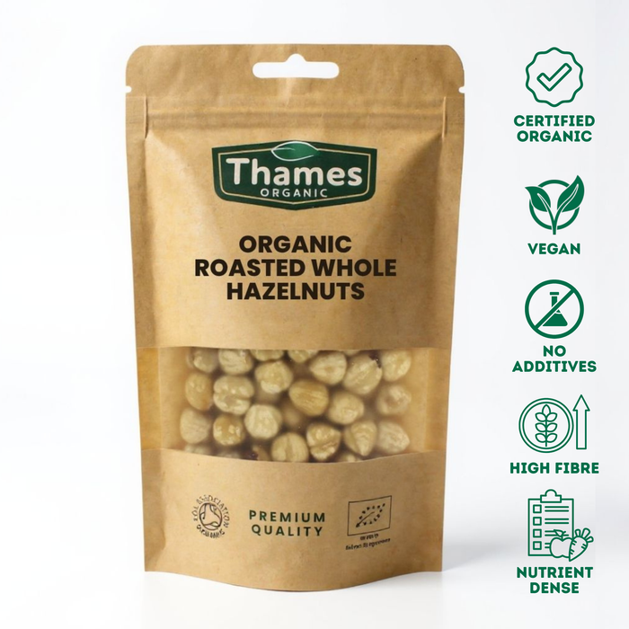 Organic Roasted Whole Hazelnuts