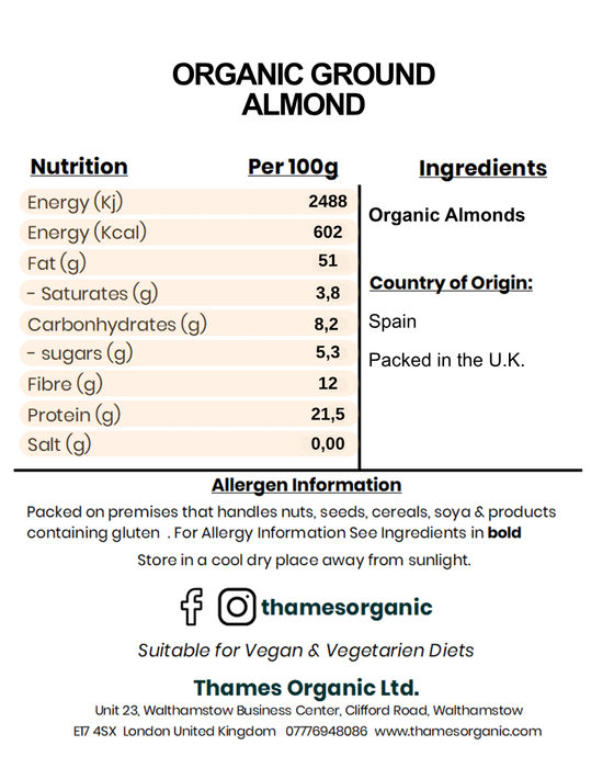 Organic Ground Almond