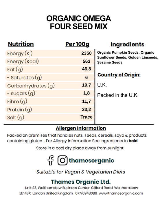 Organic Omega Four Seed Mix