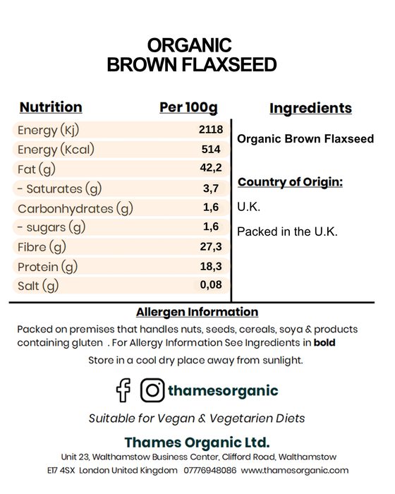 Organic Brown Flaxseed | Linseed