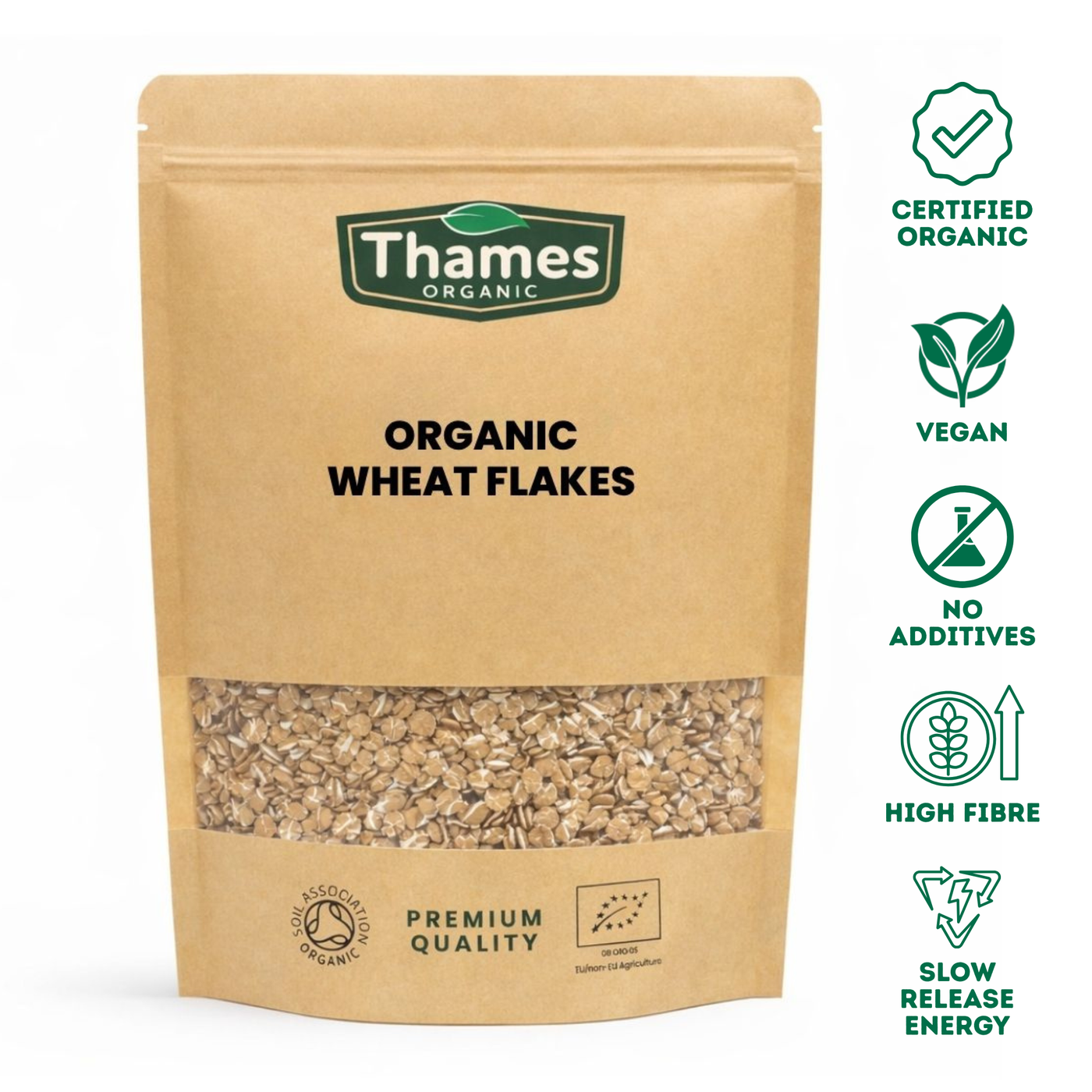 Organic Wheat Flakes — Thames Organic
