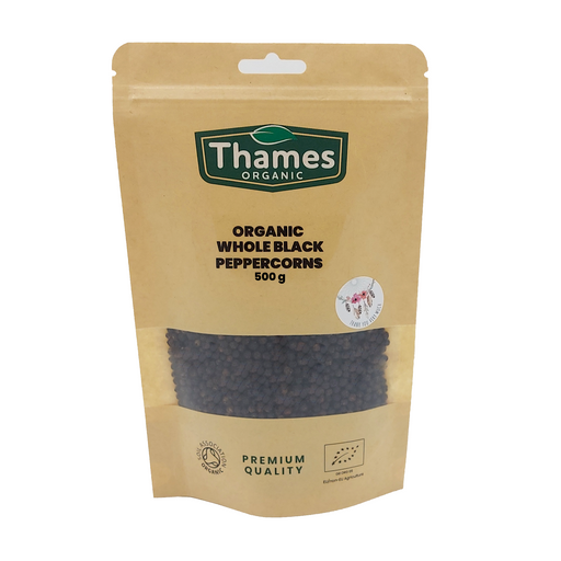 Organic Whole Black Peppercorns