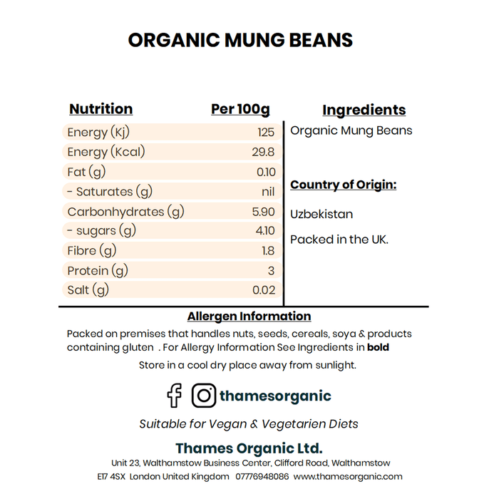Organic Mung Beans